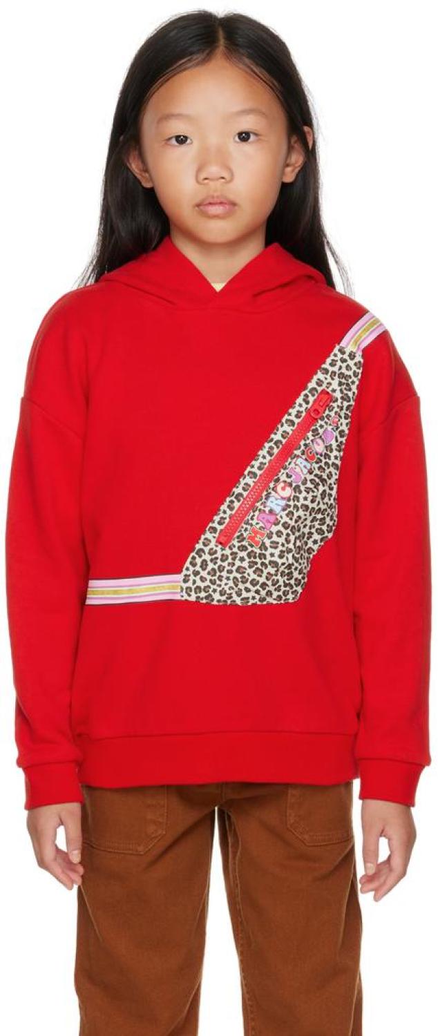 Kids Red Urban Jungle Fanny Pack Hoodie