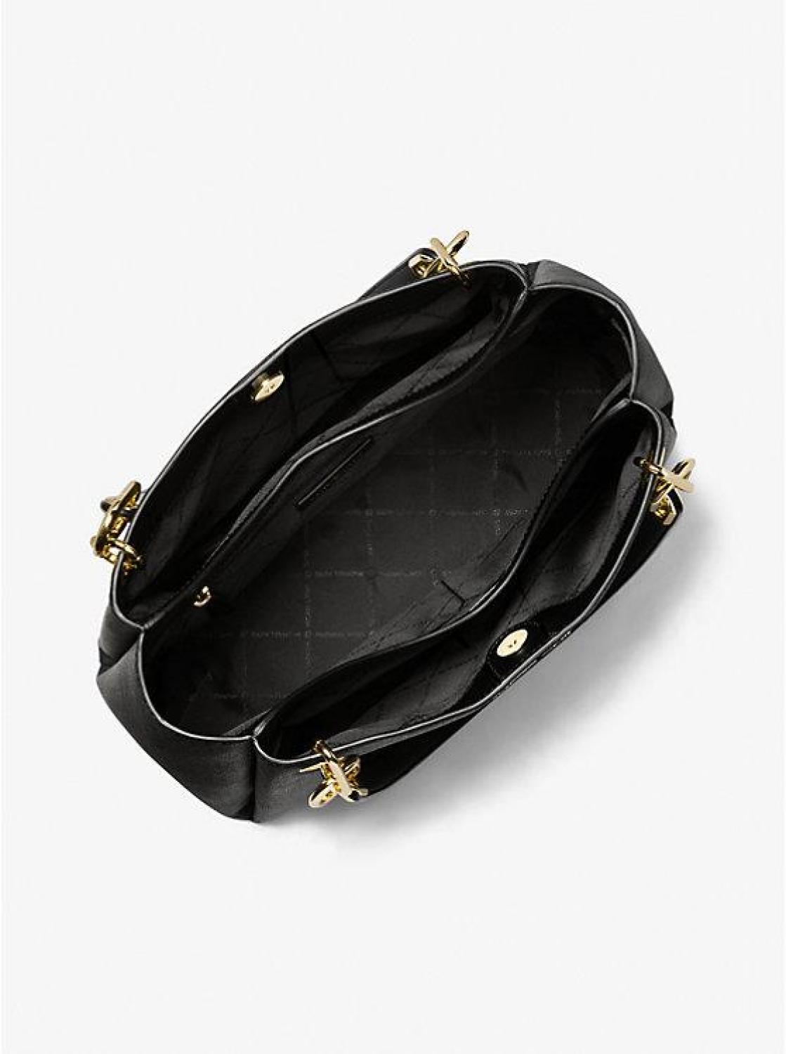 Trisha Large Logo Shoulder Bag