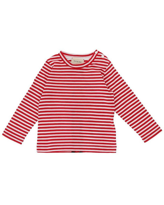 Gucci Striped Long Sleeve Knit Shirt