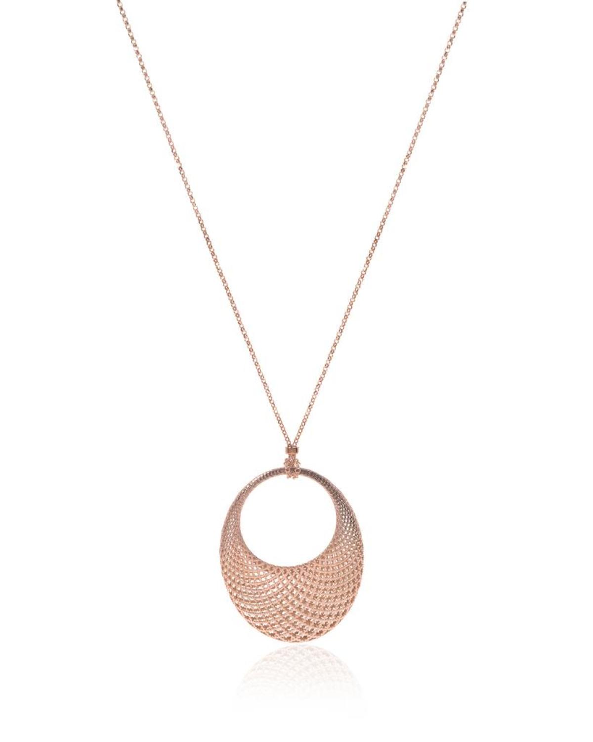 Gucci 18k Rose Gold Diamantissima Necklace YBB34125800200U