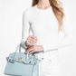 Carmen Medium Faux Leather Belted Satchel