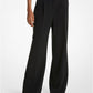 Crepe Wide-Leg Pants
