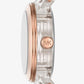 Runway Pavé Rose Gold-Tone and Acetate Watch