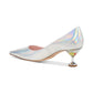 Women's Garnish Slip-On Pointed-Toe Pumps