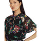 Floral Crinkle Georgette Dress