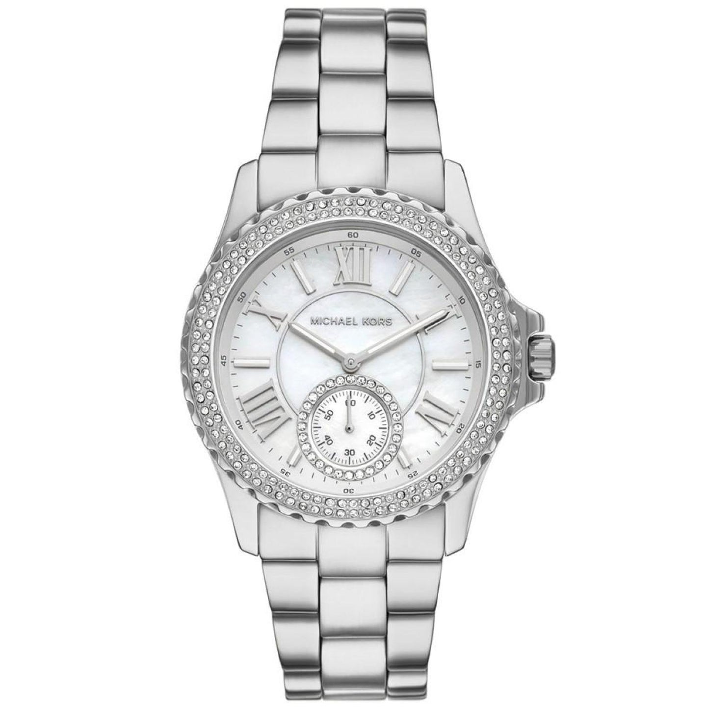 Women's Everest Quartz Three-Hand Silver-Tone Stainless Steel Watch 40mm