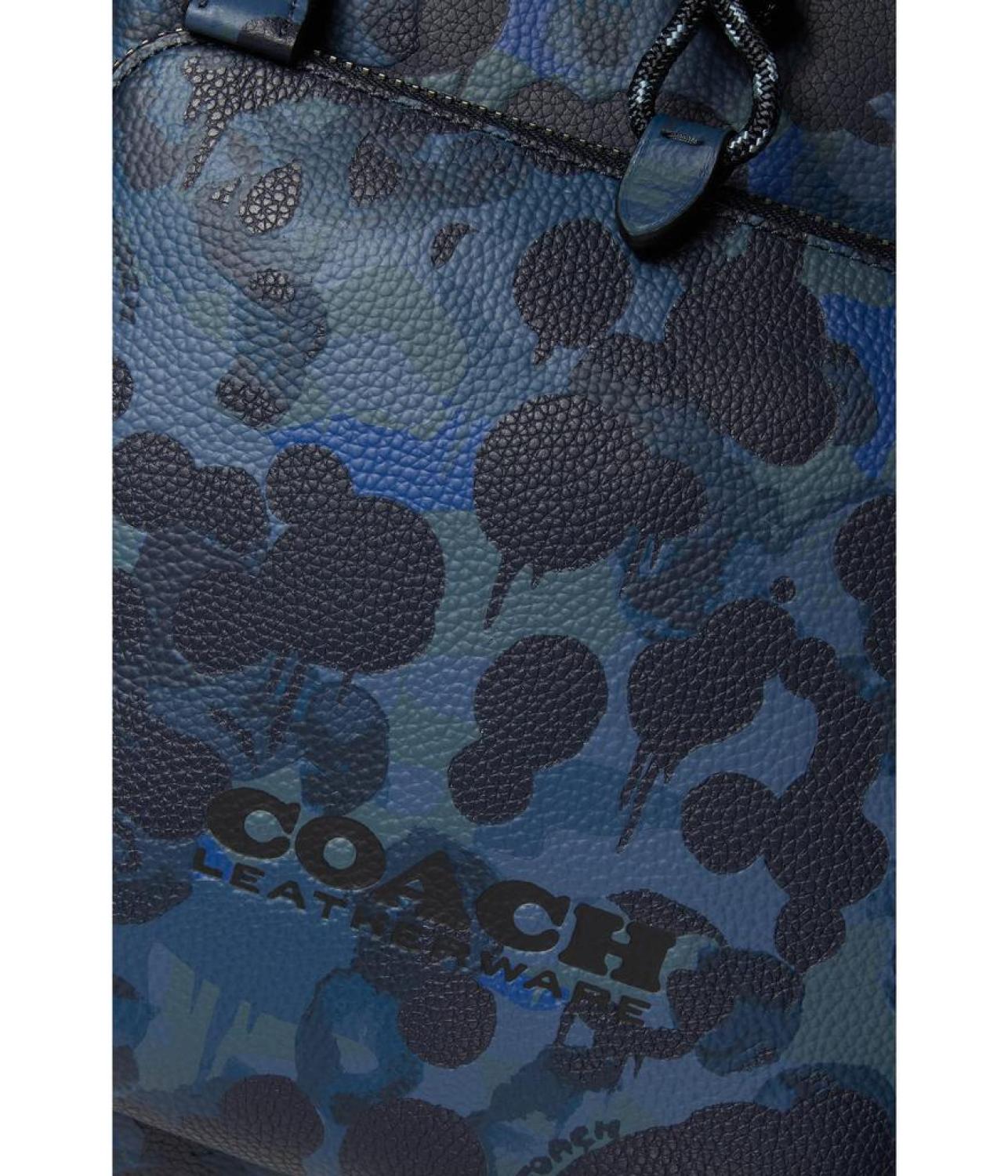 coach blue camo backpack League Flap Backpack Camo
