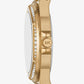 Lennox Pavé Logo Gold-Tone Watch and Bracelet Set