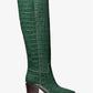 Loni Crocodile Embossed Leather Boot