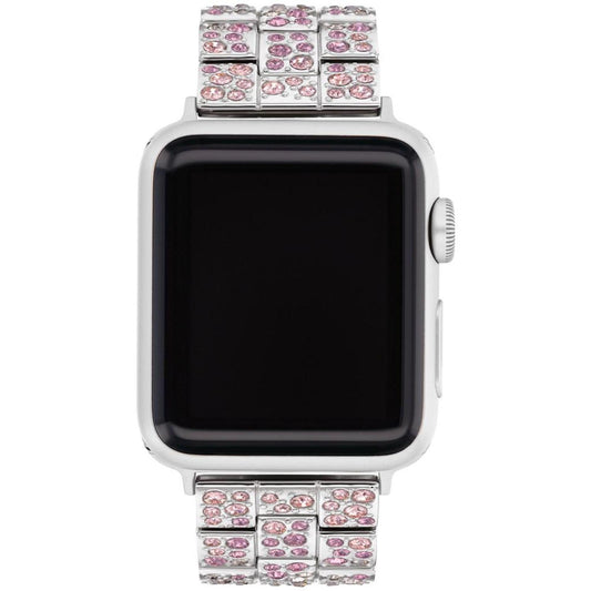 Stainless Steel Crystal Apple Bracelet, 38, 40, 41mm