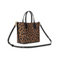 Bleecker Modern Leopard Printed PVC Medium Crossbody Tote