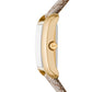 Women's Emery Quartz Three-Hand Brown Empire Jacquard Watch 33mm