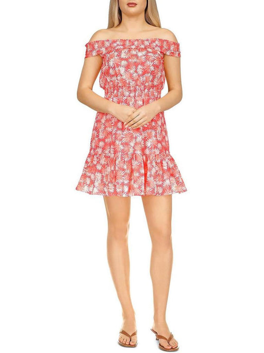 Womens Printed Short Mini Dress
