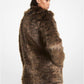 Tiger Print Faux Fur Coat