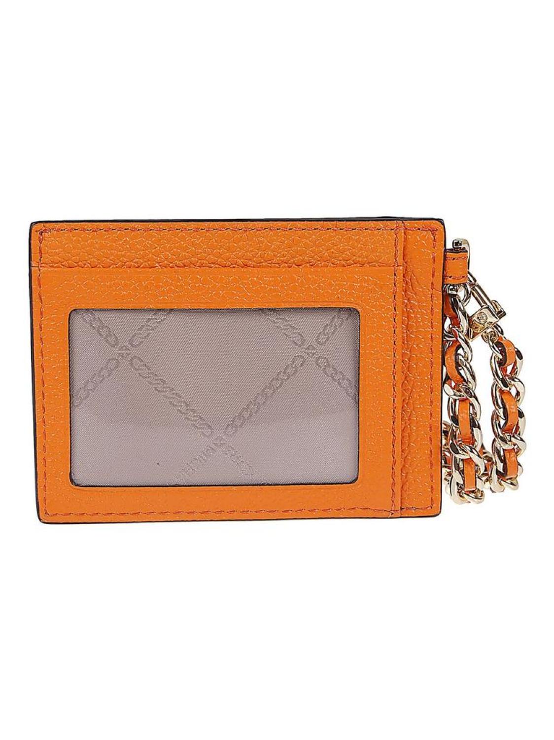 Michael Michael Kors Logo Plaque Chained Small Cardholder