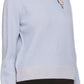Blue 'The Plaited' Turtleneck