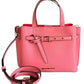 MICHAEL KORS Emilia ebbled Leather Satchel Crossbody Bag