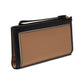 Morgan Color-Blocked Saffiano Leather Continental Wristlet