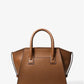 Avril Small Leather Top-Zip Satchel