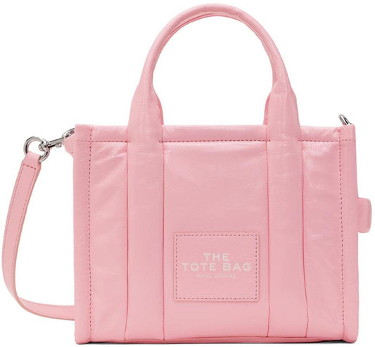 Pink 'The Shiny Crinkle Small' Tote