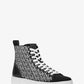 Edie Crystal Logo Knit High-Top Sneaker