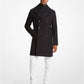 Wool Blend Double-Breasted Coat