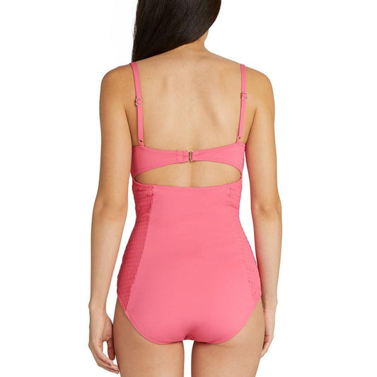 Women's Smocked Underwire One-Piece Swimsuit