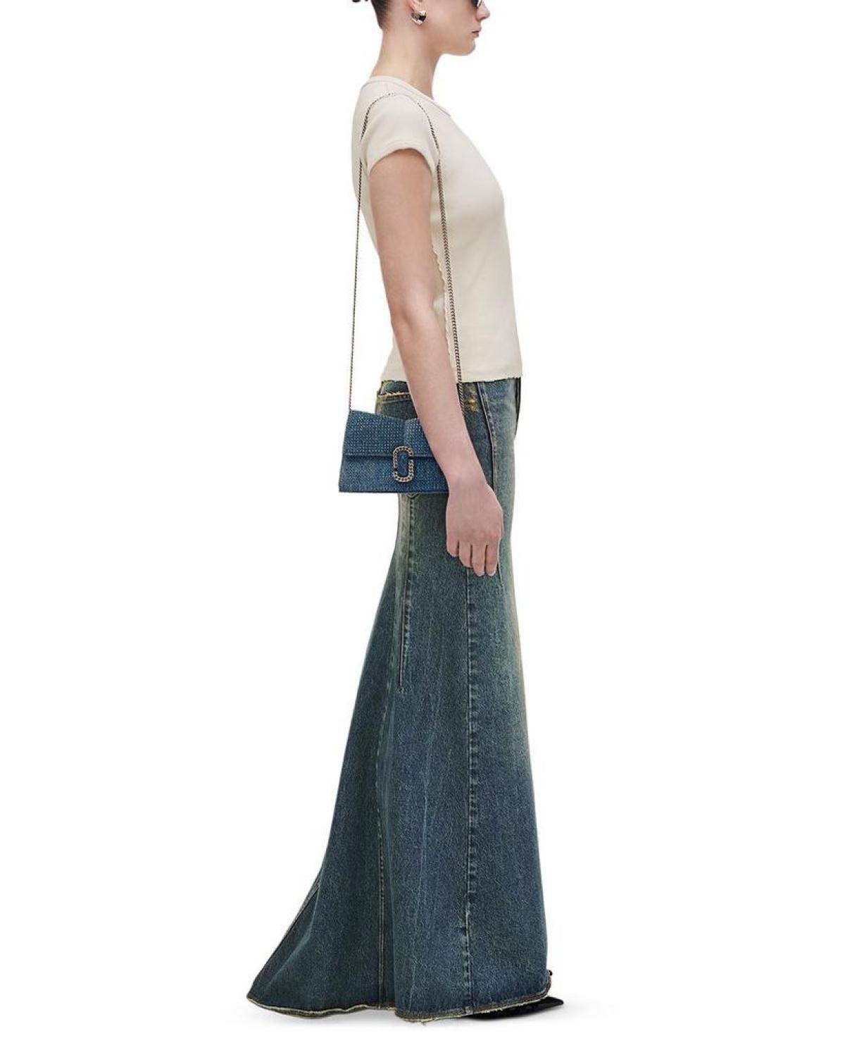 The Crystal Denim St. Marc Chain Wallet