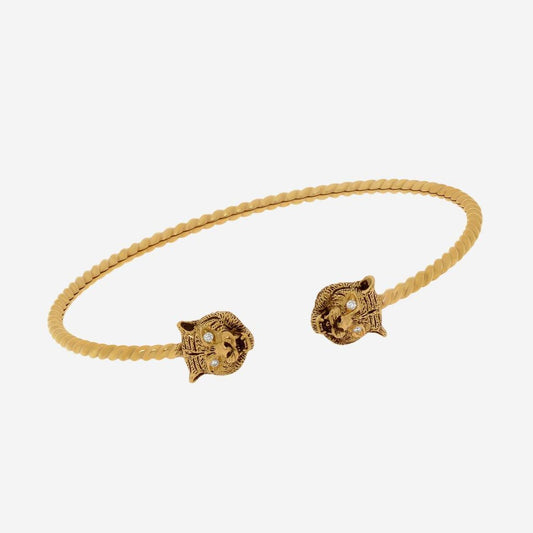 Gucci Le Marche Des Merveilles 18K Yellow Gold, Diamond Cuff Bracelet YBA526320001017