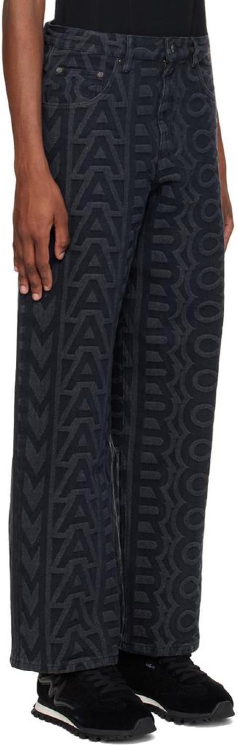 Black 'The Monogram' Jeans