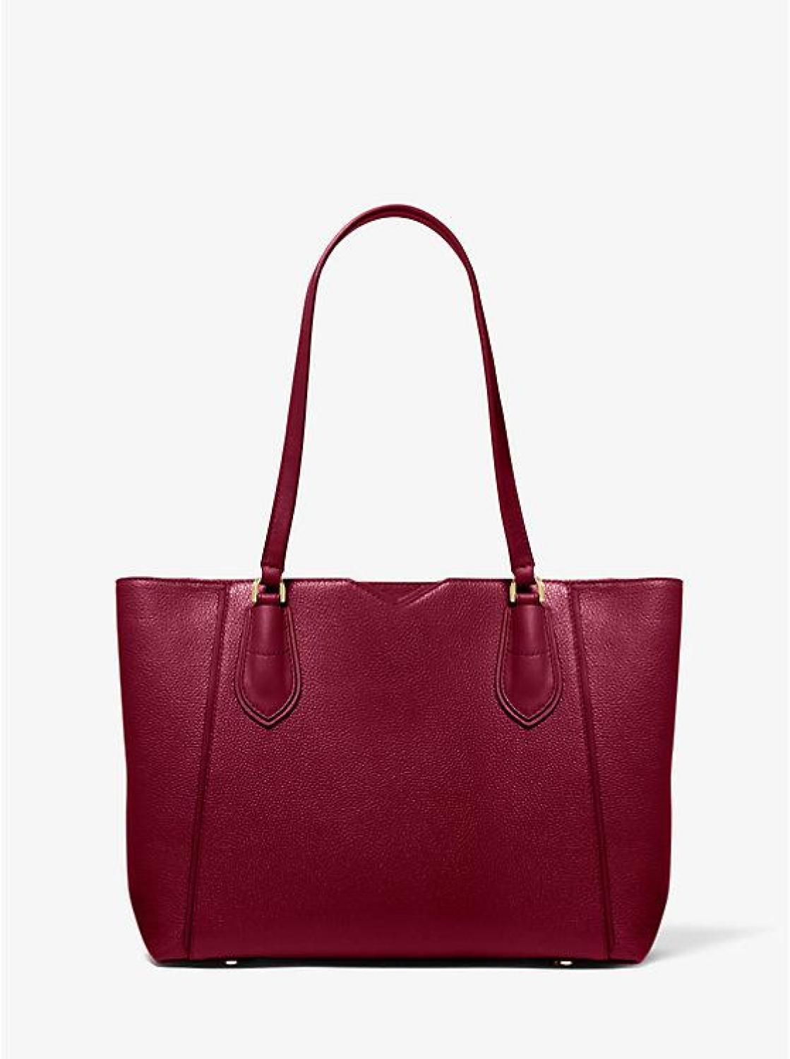 Mae Medium Pebbled Leather Tote Bag