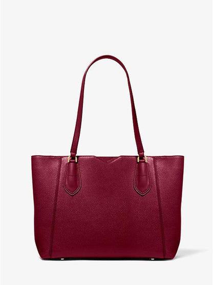 Mae Medium Pebbled Leather Tote Bag