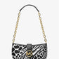 Carmen Small Animal Print Calf Hair Shoulder Bag