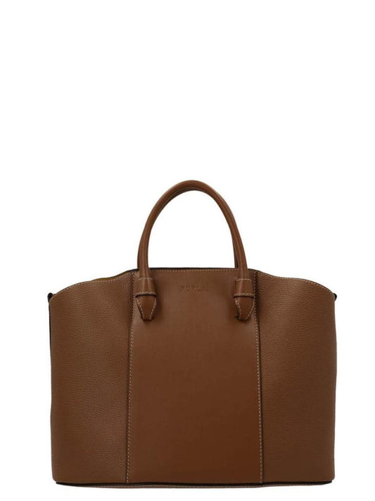Furla Logo Debossed Tote Bag