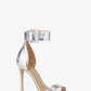 Giselle Metallic Snake Embossed Leather Sandal