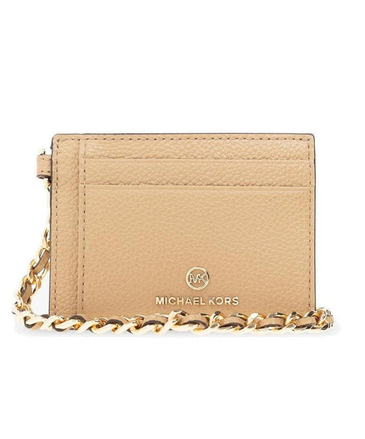 Michael Michael Kors Logo Plaque Chained Small Cardholder