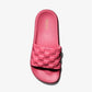 Finnie Embossed Faux Leather Slide Sandal