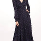 Danielle Dress In Sapphire Dots