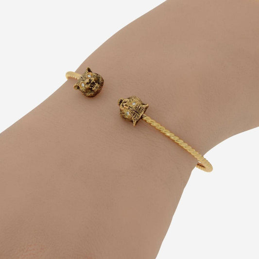 Gucci Le Marche Des Merveilles 18K Yellow Gold, Diamond Cuff Bracelet YBA526320001017