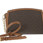 Michael Kors Logo Plaque Zipped Crossbody Bag