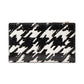 Morgan Painterly Houndstooth Embossed Saffiano Leather Small Slim Bifold Wallet