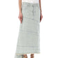Marc Jacobs Monogram Frayed Edge Denim Skirt