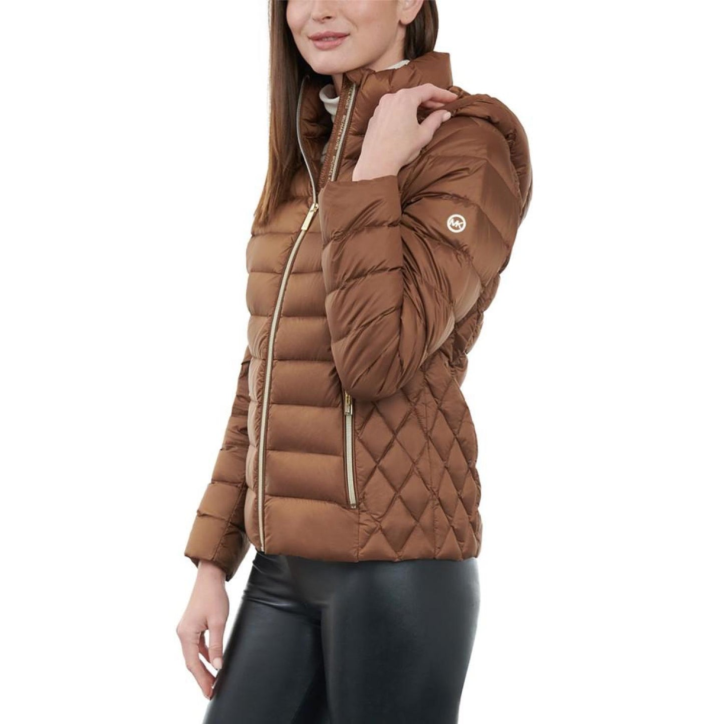 Women's Petite Hooded Packable Puffer Coat, Created for Macy's