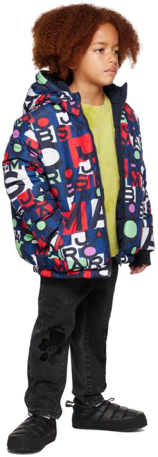 Kids Blue Padded Reversible Jacket