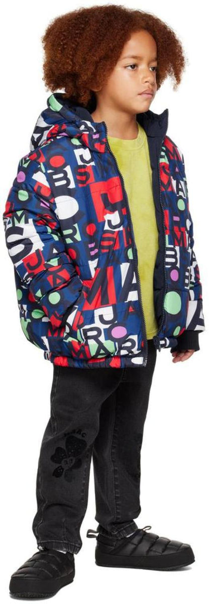 Kids Blue Padded Reversible Jacket