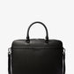 Cooper Textured Faux Leather Double-Gusset Briefcase