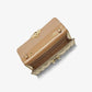 Tribeca Large Metallic Leather Convertible Crossbody Bag