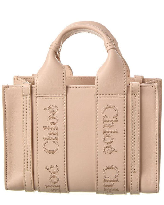 Chloé Woody Mini Leather Tote