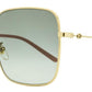 Gucci Women's Square Sunglasses GG0443S 001 Gold/Rose 60mm