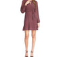 Mesh Belt Wrap Dress